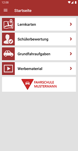 Android application DC Fahrlehrer screenshort