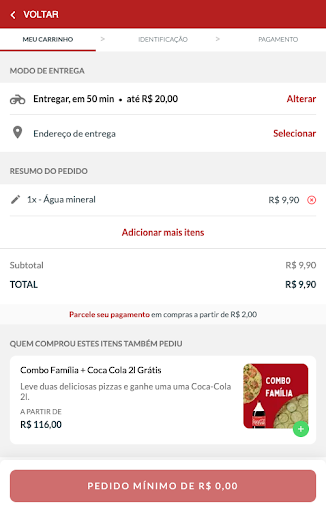Fina Pizzas Screen 3