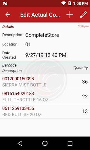 Android application RRS - CSMFlex Scanner screenshort
