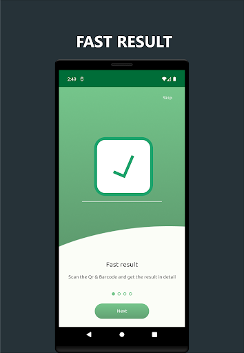 Android application ScanMe screenshort