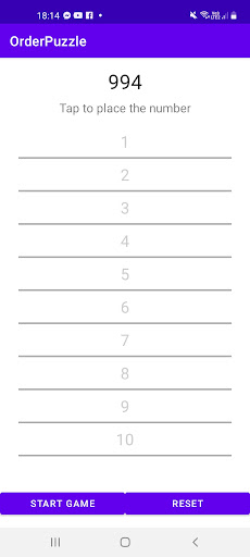 OrderPuzzle Screen 2