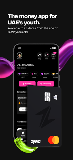 Android application Zywa - money app for students screenshort