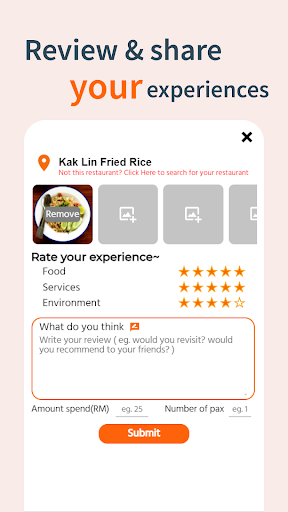 Android application Reka - FoodFinder screenshort