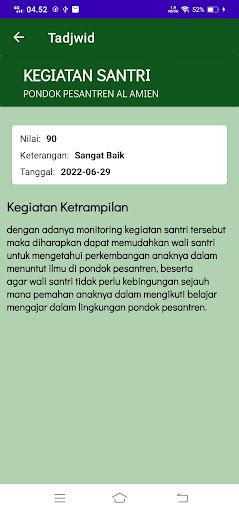 Monitoring Kegiatan Santri Screen 2