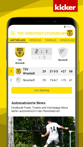 Android application TSV Wrestedt screenshort