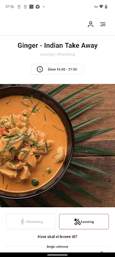 Android application Ginger - Indian Take Away screenshort