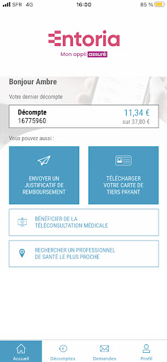 Mon Appli Assuré Screen 2