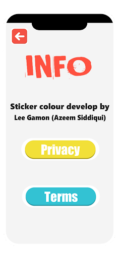 Sticker colour - colour switch Screen 2