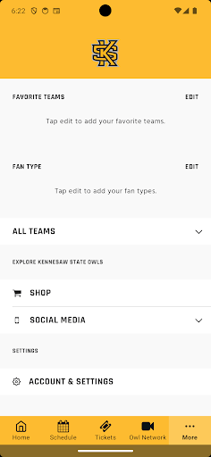 Screenshot of Kennesaw State Owls