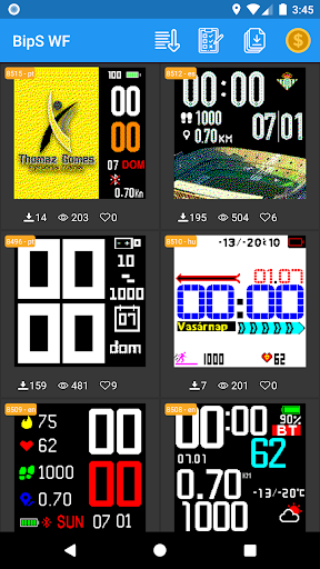 Android application Amazfit Bip S - Watch Face screenshort