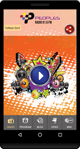 Android application Peoples Radio 91.6FM screenshort
