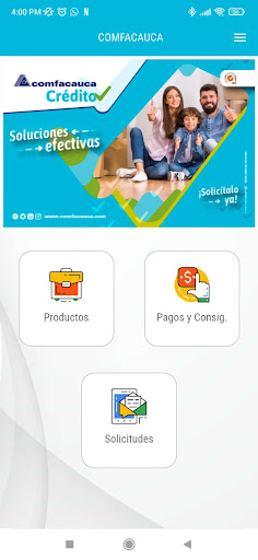 Comfacauca Screen 2
