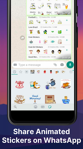Animated Good Morning Stickers for WhatsApp