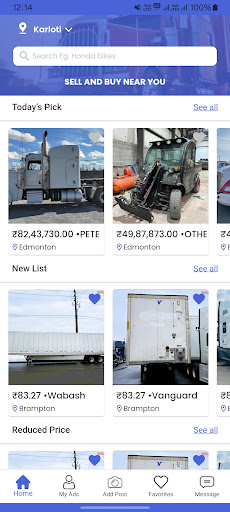 Android application Truly Trucks screenshort