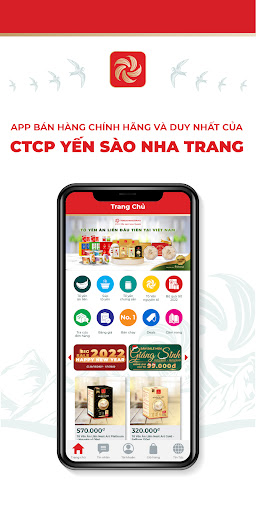 Android application Yến Sào Nha Trang screenshort