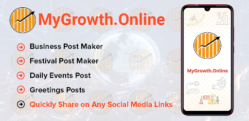 Android application MyGrowth.Online Poster Maker screenshort