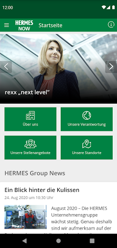 Android application HERMES NOW screenshort