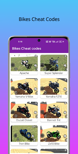 Indian Bike driving cheat code Screen 3