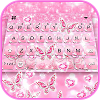 Тема для клавиатуры Pink Butterfly Gravity