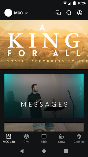Android application Mission Community Church App screenshort