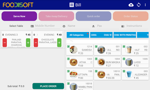 FooDiiSoFT POS Screen 2