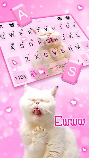 Funny Crazy Cat Keyboard Backg Screen 2