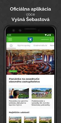 Android application Vyšná Šebastová screenshort