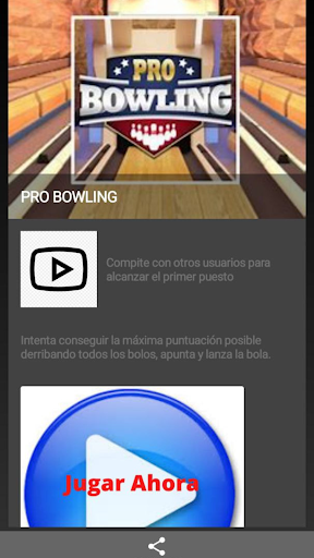 Android application BOWLING screenshort