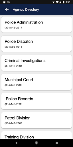 Phenix City Police Department Screen 3