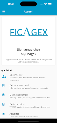 Android application MyFicagex screenshort
