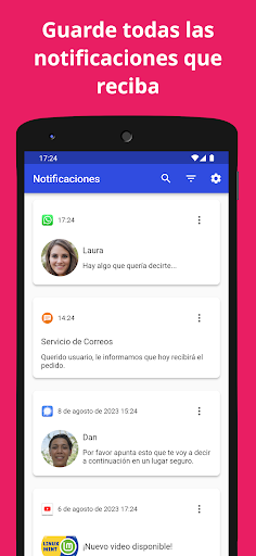 Vista previa de la aplicación