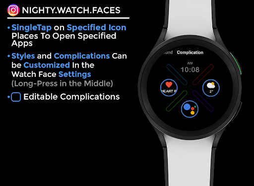 Abstract night - watch face screenshot 11