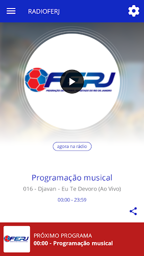 Android application Rádio FERJ screenshort
