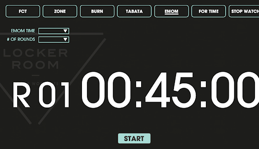 Android application Locker room timers screenshort