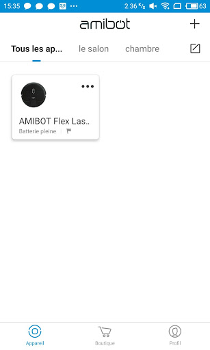 Android application AMIBOT screenshort