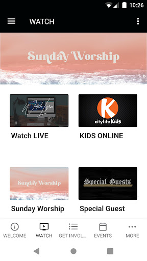 Screenshot of citylife church