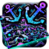 anchor purple blue anchor glow keyboard theme icon