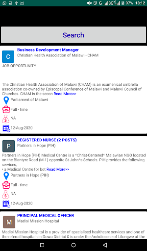 Android application Malawi Jobs screenshort