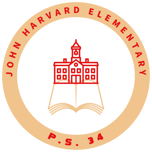 P.S. 34 John Harvard logo