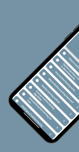 Android application Machine Learning screenshort