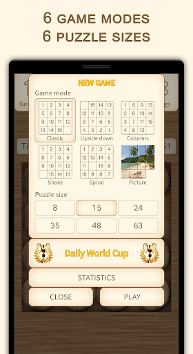 15 Puzzle (Game of Fifteen) Screen 2