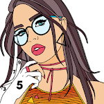 Girls Paint by Number: Fashion Color, Crayon Pages Apk