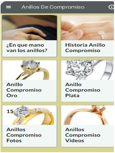 Android application Anillos de Compromiso Fotos screenshort