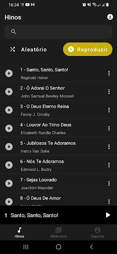 Android application Novo Hinário Adventista screenshort