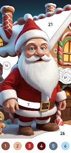 Christmas Color by Number Game 3