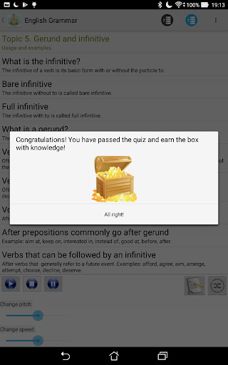 Android application English Grammar Listen Offline screenshort