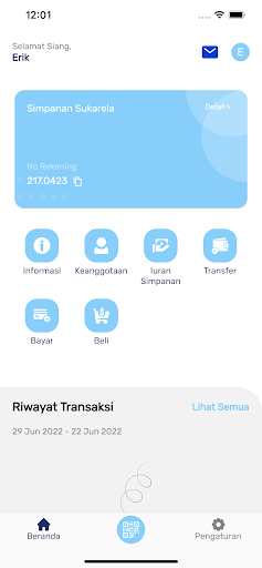 M-Banking SAK Screen 2