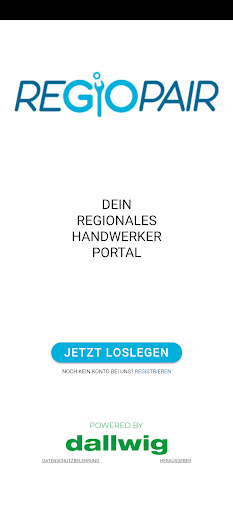 Android application Regiopair screenshort