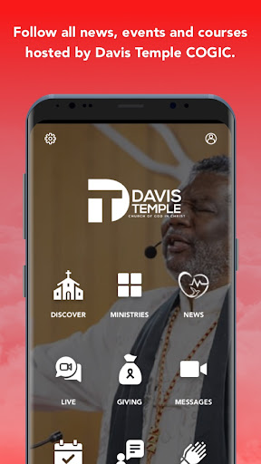 Android application Davis Temple COGIC screenshort