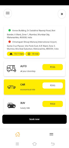 Bookmyyaatra Screen 2